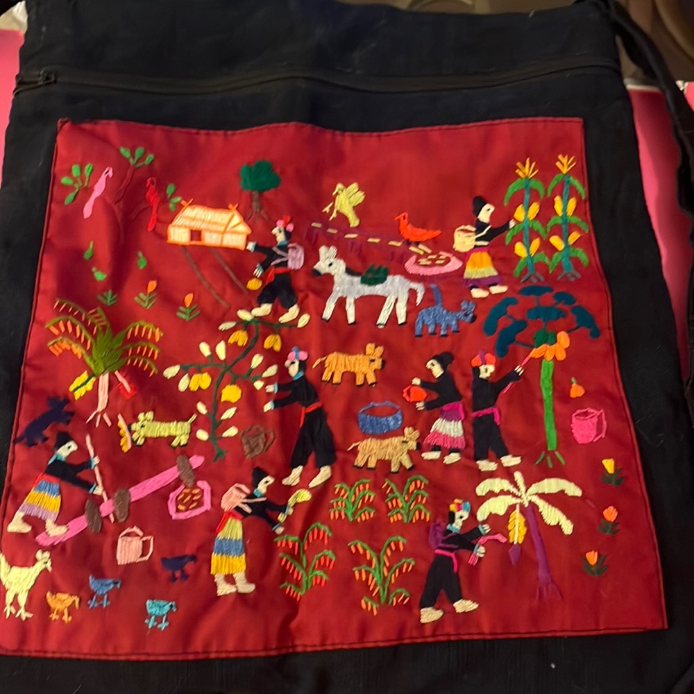 Embroidered Crossbody